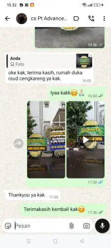 Testimonial Papan Bunga Pernikahan angsana
