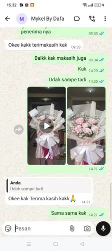 Testimonial Buket Bunga angsana