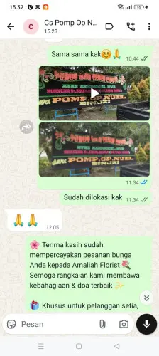 Testimonial Papan Bunga angsana